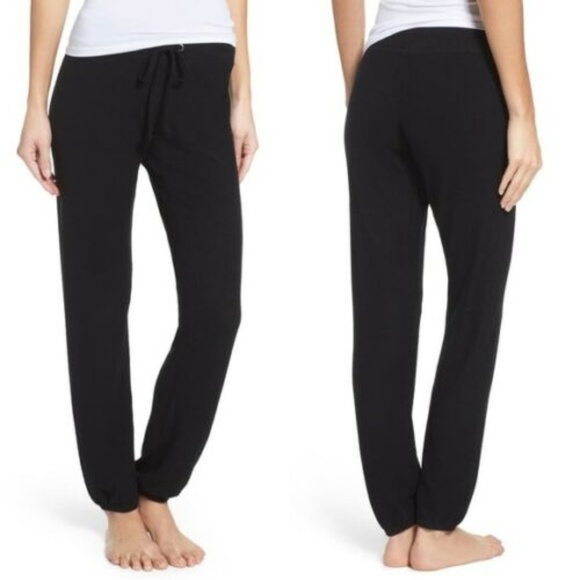 Make + Model Pants - Make + Model good vibes soft jogger pants black